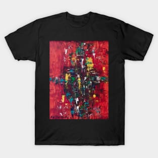 Abstract in red T-Shirt